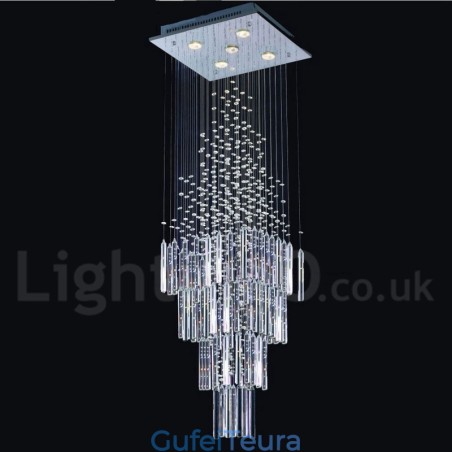 5 אורות מודרני K9 קריסטל תקרת תליון אור נברשת מקורה גופי תאורת מנורות