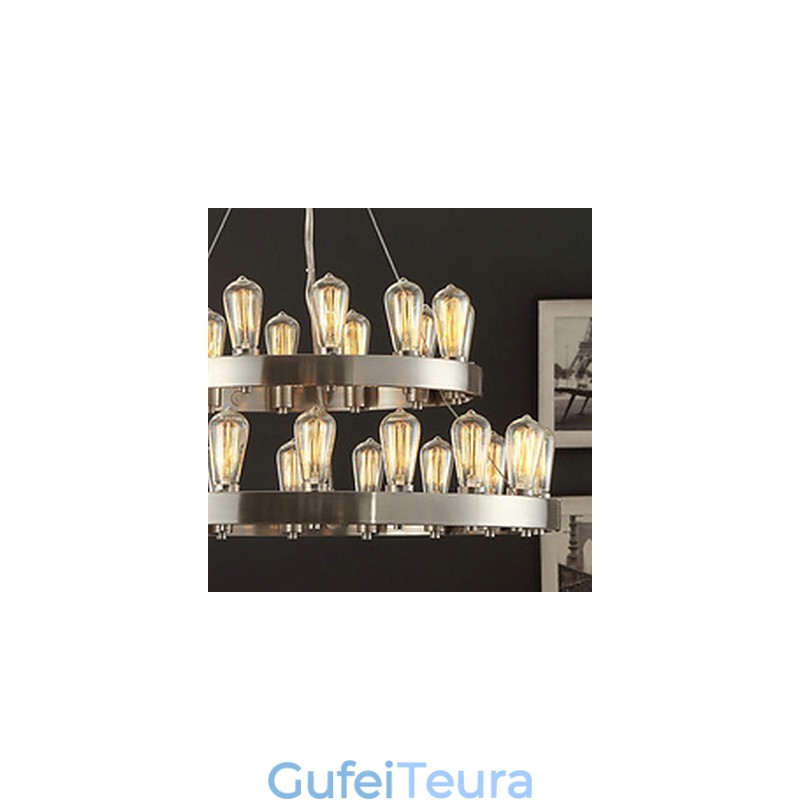 נברשת מתכת כרום בסגנון מיני וינטג'