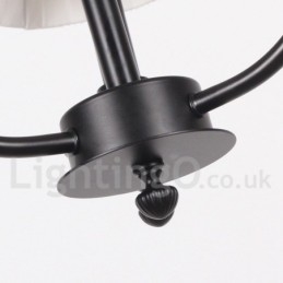 נברשת 6 אור רטרו כפרי בסגנון נר