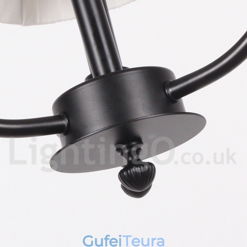 נברשת 6 אור רטרו כפרי בסגנון נר