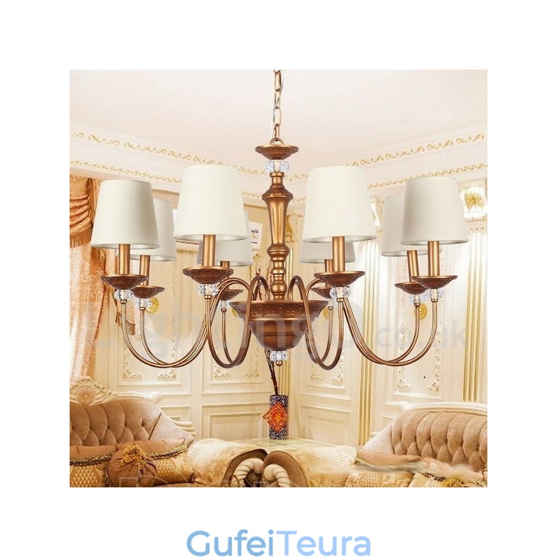 נברשת 8 אור רטרו בסגנון נר