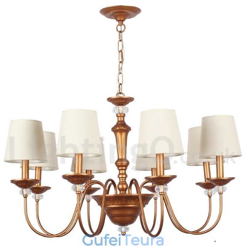 נברשת 8 אור רטרו בסגנון נר