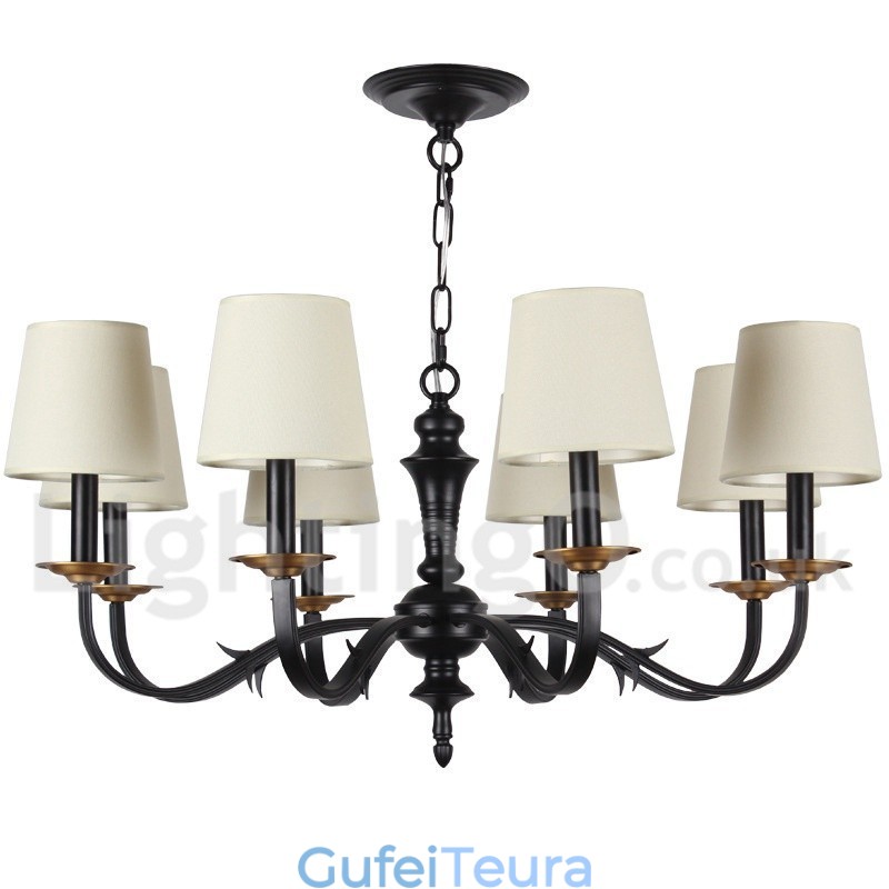 נברשת 8 אור רטרו בסגנון נר