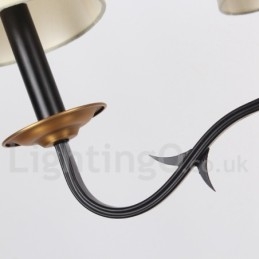 נברשת 8 אור רטרו בסגנון נר