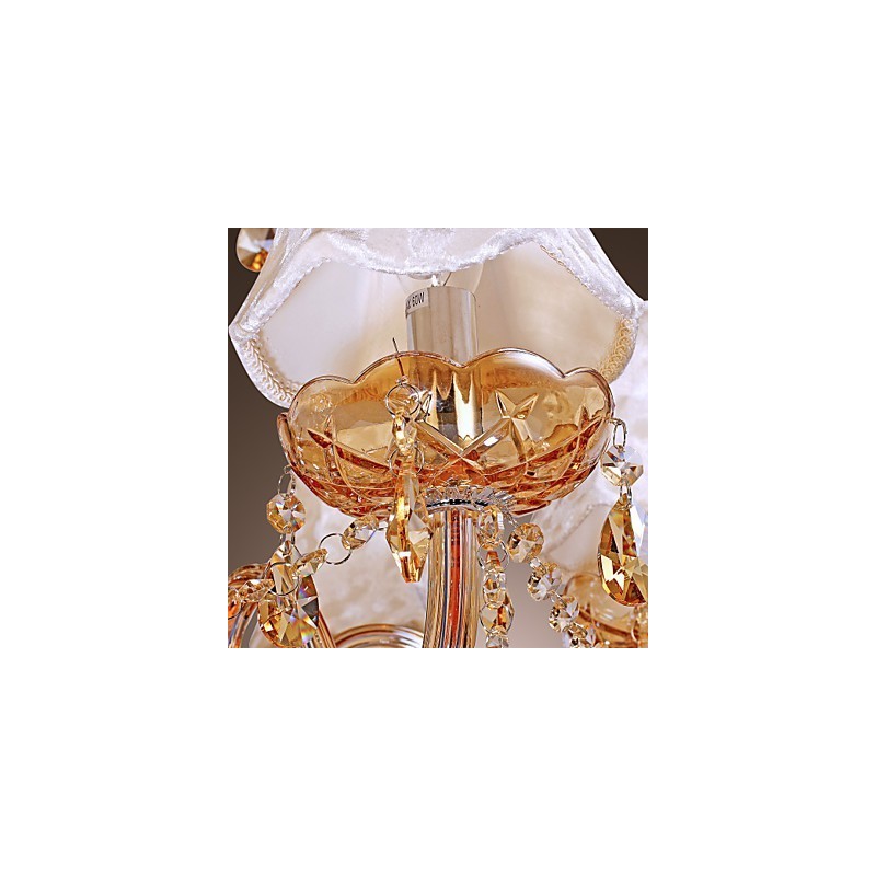 נברשת יוקרה בסגנון אירופאי 6 אור עם קריסטל K9