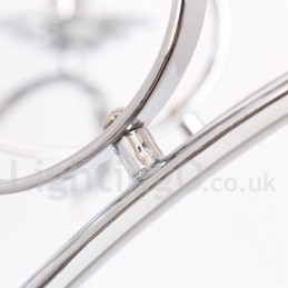 8 נברשת עכשווית K9 קריסטל בסגנון נר