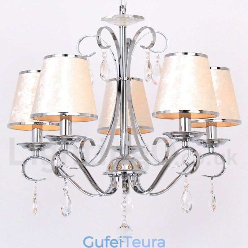 נברשת בסגנון נר קריסטל 5 אור עכשווי K9