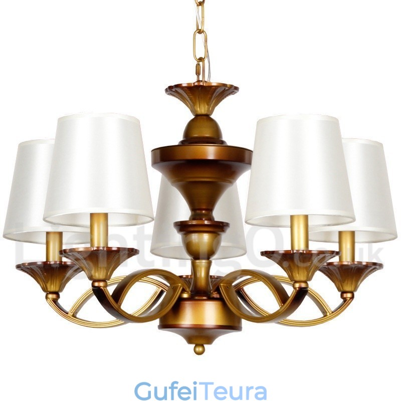 נברשת 5 אור רטרו בסגנון נר