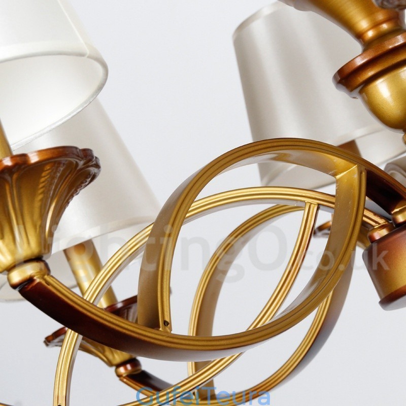 נברשת 5 אור רטרו בסגנון נר