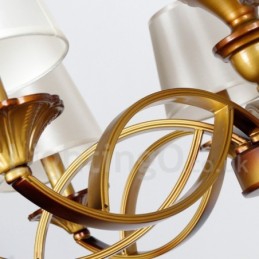 8 אור רטרו ים תיכוני נברשת בסגנון כפרי בסגנון נר