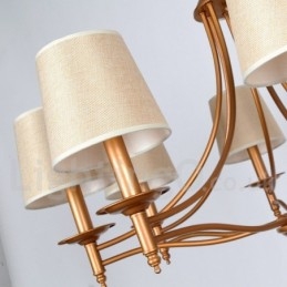 6 אור כפרי רטרו בסגנון ים תיכוני נברשת בסגנון נר