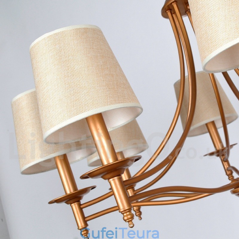 6 אור כפרי רטרו בסגנון ים תיכוני נברשת בסגנון נר