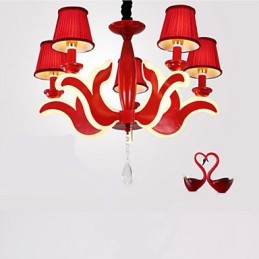 Creative Garden Lights נברשת אקרילית אדומה