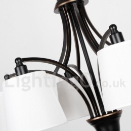 נברשת 3 אור כפרי רטרו עכשווי בסגנון נר