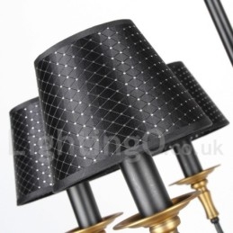 נברשת 8 אור רטרו כפרי בסגנון נר