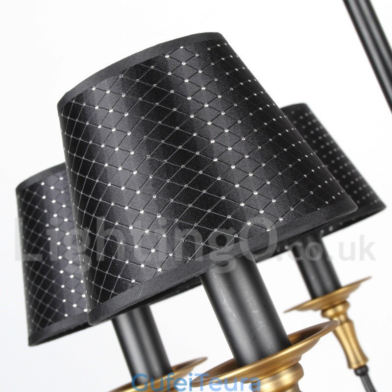 נברשת 8 אור רטרו כפרי בסגנון נר