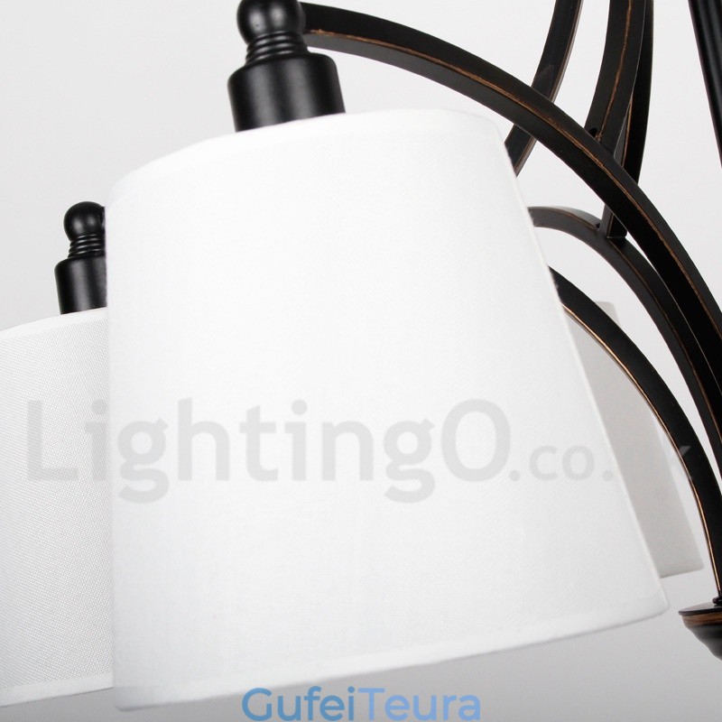 נברשת 5 אור כפרי רטרו עכשווי בסגנון נר