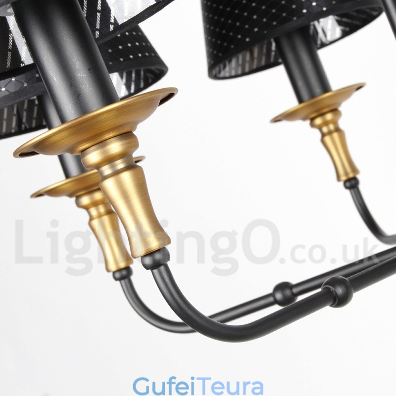 נברשת 3 אור רטרו כפרי בסגנון נר