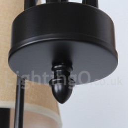 נברשת 5 אור רטרו עכשווי בסגנון נר