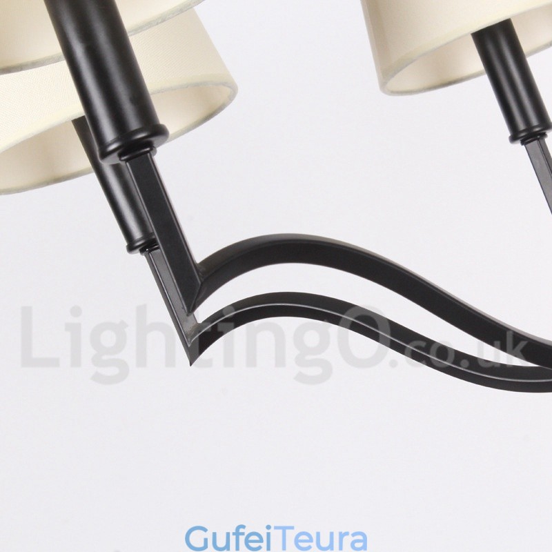 נברשת 6 אור מודרנית עכשווית בסגנון נר