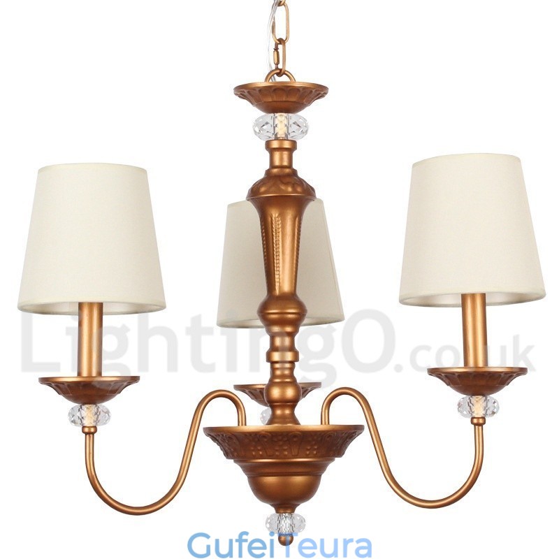 נברשת 3 אור רטרו בסגנון נר