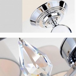 נברשת מתכת כרום קריסטל מודרנית עכשווית