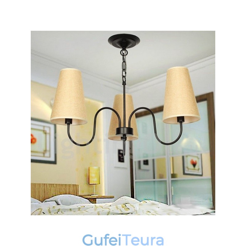 3 אור רטרו בסגנון ים תיכוני נברשת בסגנון נר