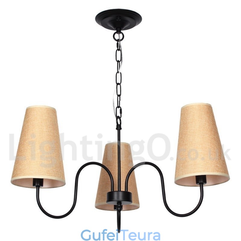 3 אור רטרו בסגנון ים תיכוני נברשת בסגנון נר