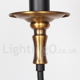 נברשת 3 אור רטרו עכשווי בסגנון נר