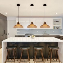 1 אור תליון זכוכית וינטג' בהיר