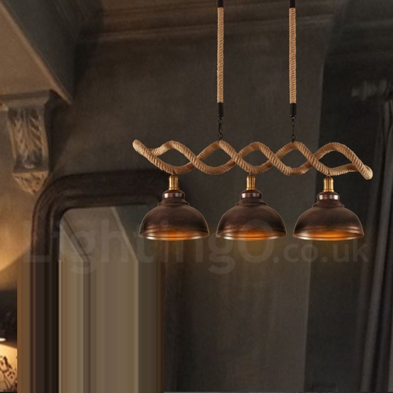 3 אור תליון מנורת תקרה