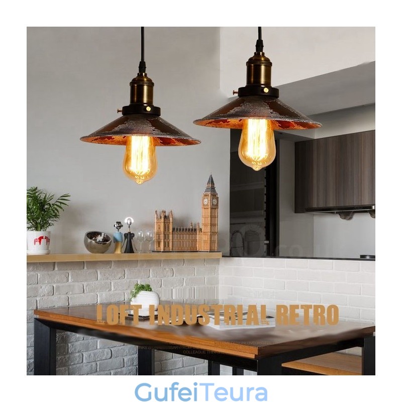 1 אור כפרי לודג' רטרו וינטג' תליון לופט לופט