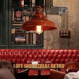 1 אור כפרי לודג' רטרו וינטג' תליון לופט לופט