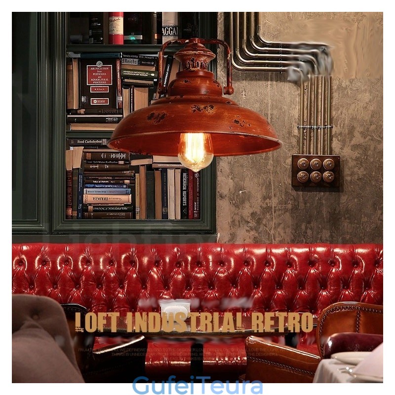 1 אור כפרי לודג' רטרו וינטג' תליון לופט לופט