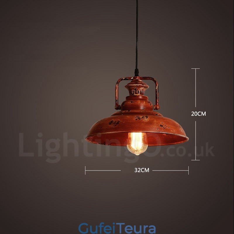 1 אור כפרי לודג' רטרו וינטג' תליון לופט לופט