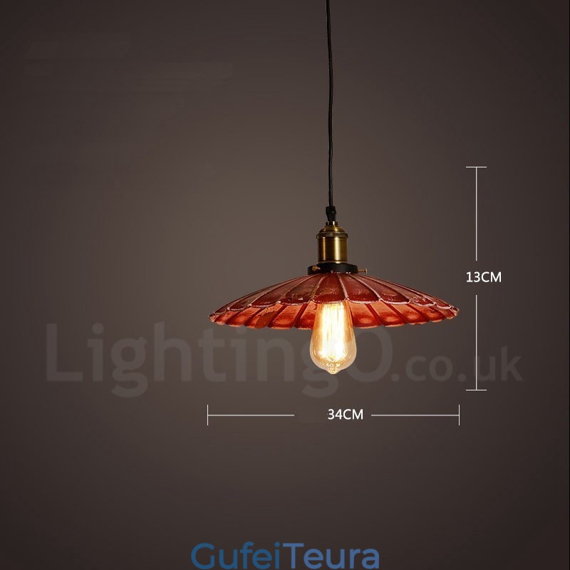 1 אור כפרי לודג' רטרו וינטג' תליון לופט לופט