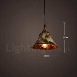 1 אור כפרי לודג' רטרו וינטג' תליון לופט לופט