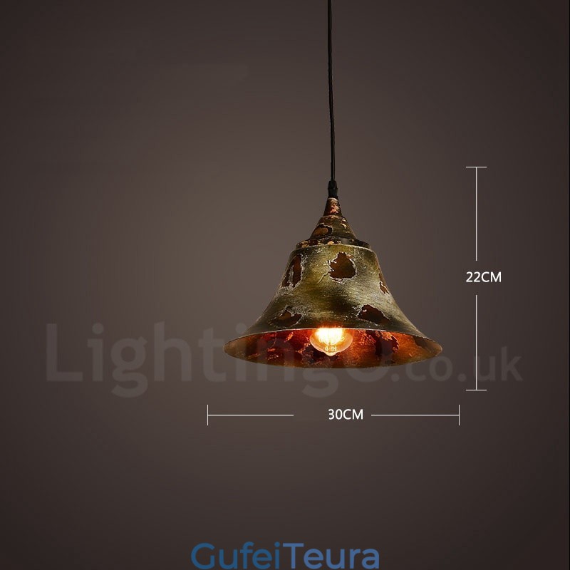 1 אור כפרי לודג' רטרו וינטג' תליון לופט לופט