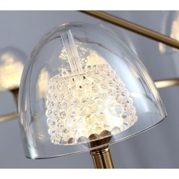 מודרני עכשווי 9 נברשת מתכת קלה עם גוון אקרילי