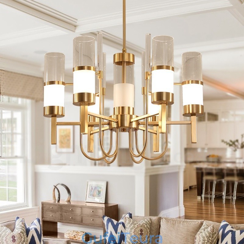 Lodge Rustic Lodge Modern Contemporary 6 נברשת פלדה בהירה עם גוון זכוכית