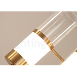 Lodge Rustic Lodge Modern Contemporary 6 נברשת פלדה בהירה עם גוון זכוכית