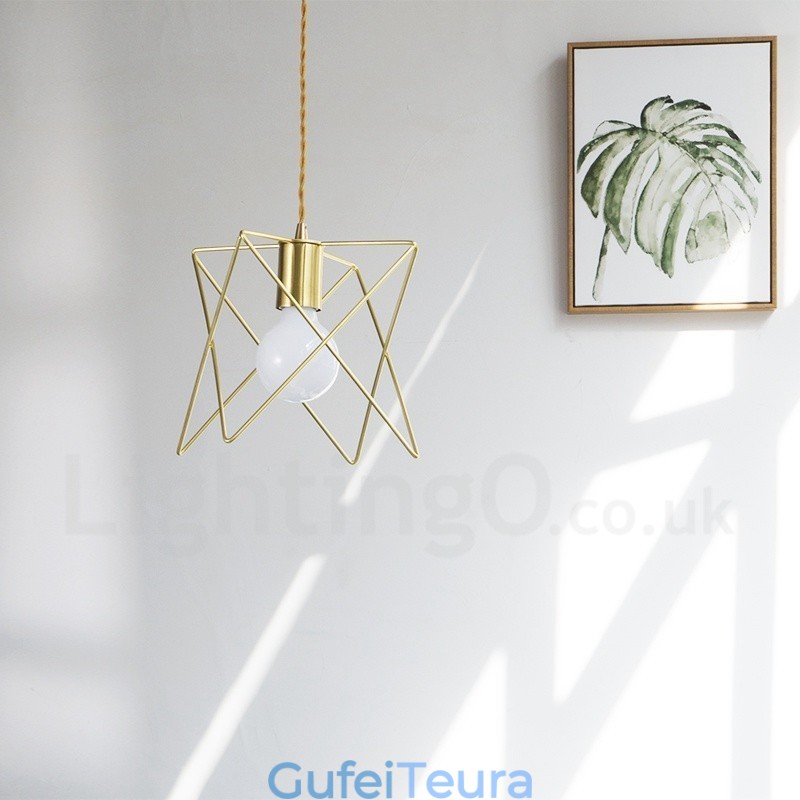 תאורת תליון פלדה עכשווית מודרנית 1 קלה עם הצללה