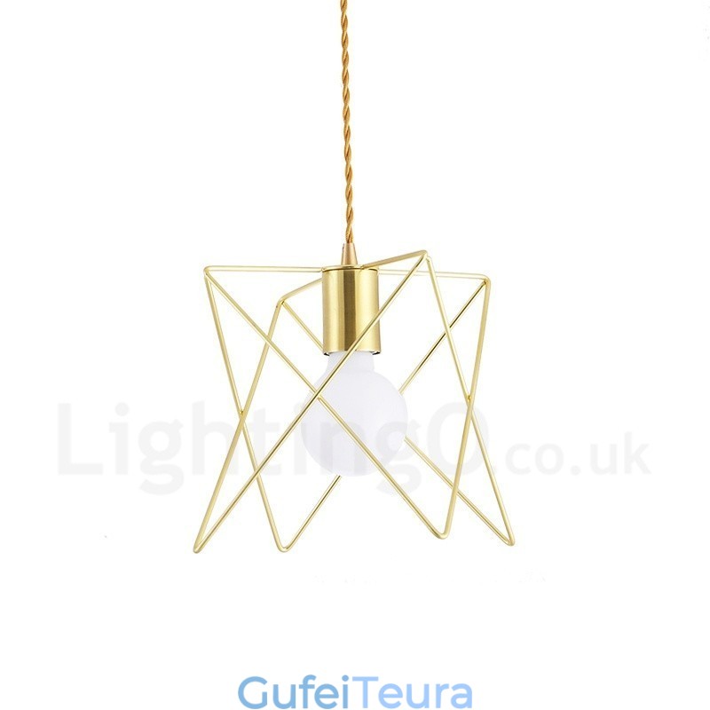 תאורת תליון פלדה עכשווית מודרנית 1 קלה עם הצללה