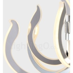 נברשת מודרנית מודרנית 24 אקרילית בהירה עם גוון אקרילי