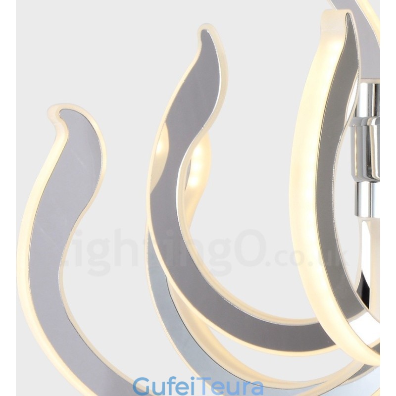 נברשת מודרנית מודרנית 24 אקרילית בהירה עם גוון אקרילי