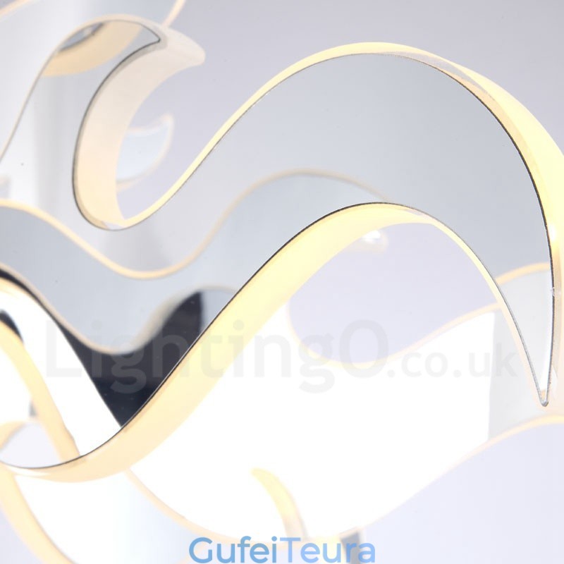 נברשת מודרנית עכשווית 12 קלה ניתנת לעמעום עם גוון אקרילי