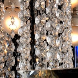 6 אורות תקרה מודרניים ועכשוויים בהירים עם גוון קריסטל