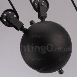 2 אור תליון מודרני מודרני עכשווי עם גוון זכוכית