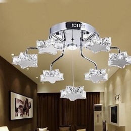 Flush Mount 7 Light Modern אלקטרו אל חלד