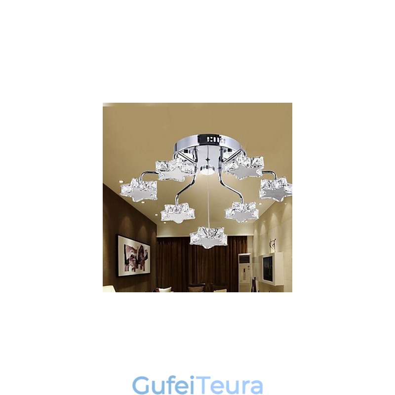Flush Mount 7 Light Modern אלקטרו אל חלד